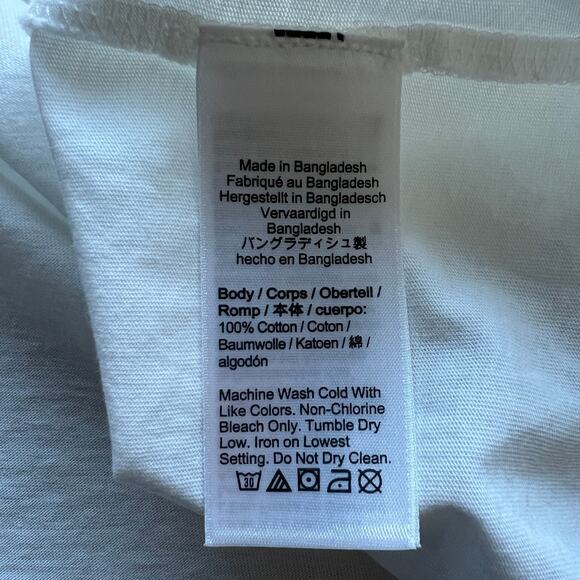 J Crew Broken In Tank Top Mens Medium White Flaw - Picture 7 of 11